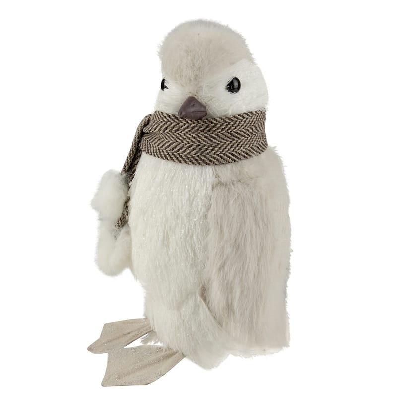 Sisal Penguin with Scarf Christmas Figure - 8"