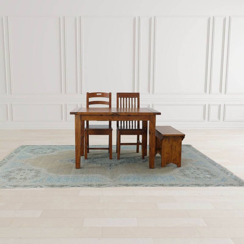 Dexter 47" Wide Reclaimed Pine Extension Dining Table