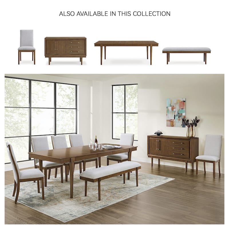 Signature Design by Ashley Lyncott Brown Dining Server - 56.13" W x 18" D x 36.25" H