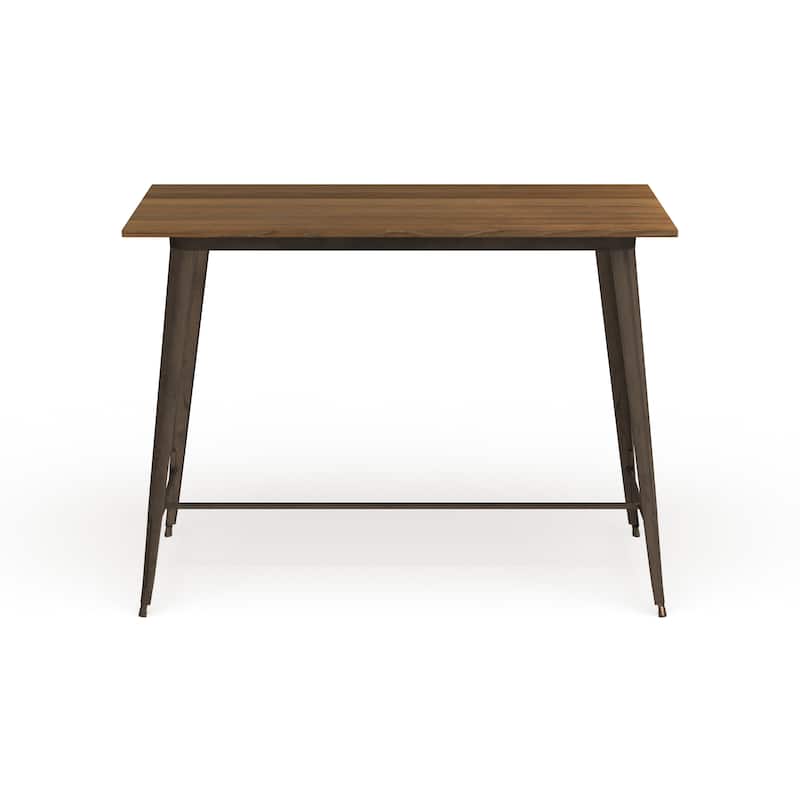 Furniture of America Rish Industrial Brown 54-inch Counter Height Dining Table