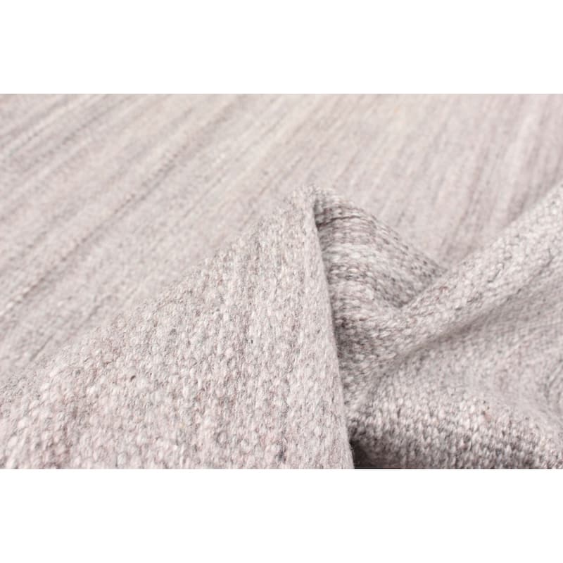 ECARPETGALLERY Flat-Weave Ankara FW Taupe Wool Kilim - 5'1 x 7'7