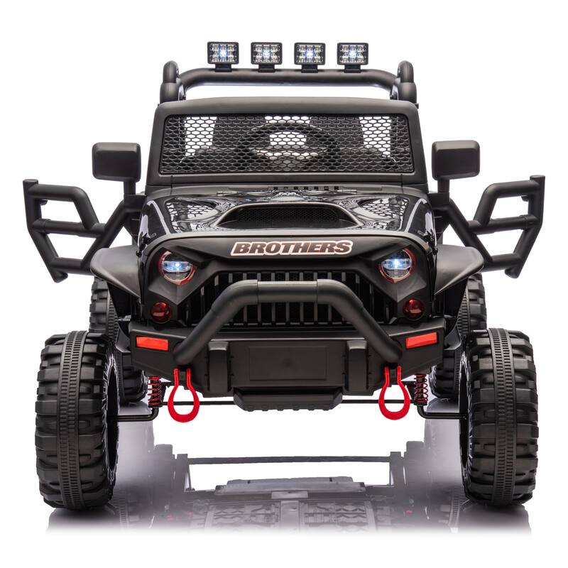 Kids Electric Ride-On Car 24V 400W with Parents Control, 3 Speed Settings, Bluetooth, USB, Music, LED Searchlights