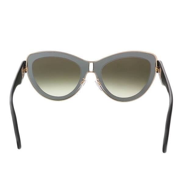 Shop Balenciaga Ba0001s 01f Grey Gold Cat Eye Sunglasses 56 21