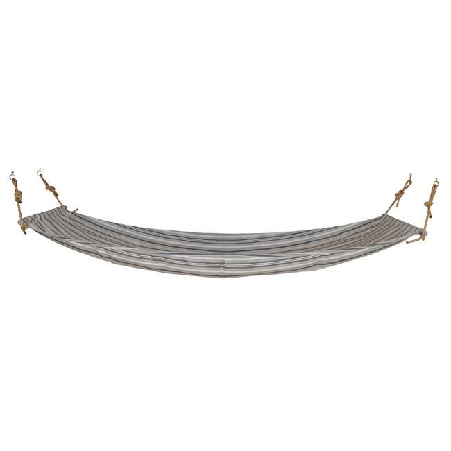 Hammock with Mounting Hardware - Twin - Gray Stripe