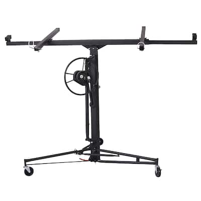 4' x 16' Drywall Panel Lift, Lockable Rolling Caster Ceiling Lift,150Lbs