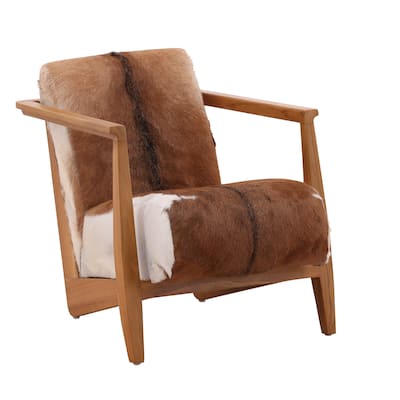 Nicole Teak Upholstered Occasional Chair