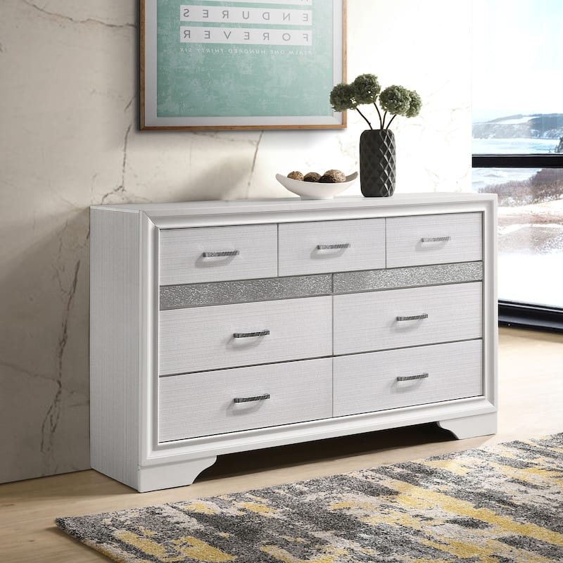 Miranda Contemporary Wood 7-drawer Dresser White