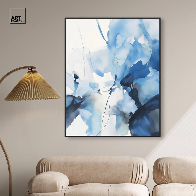 Fleur Bleue II Canvas by Art Remedy
