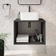 preview thumbnail 9 of 8, Concorde 24'' Wall-Hung Vanity In Black