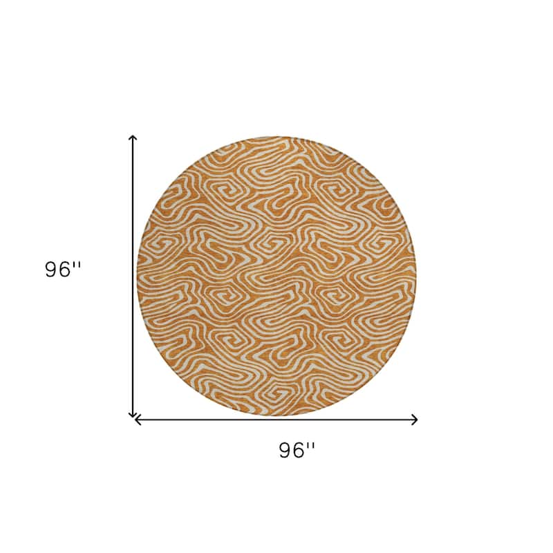 HomeRoots Abstract Transitional Rectangle Outdoor Rug