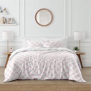 Sweet Jojo Designs Pink Bows Girl 3pc Full/Queen-size Comforter Set - Blush Bow for Ballerina Ballet Dancer Princess Collection