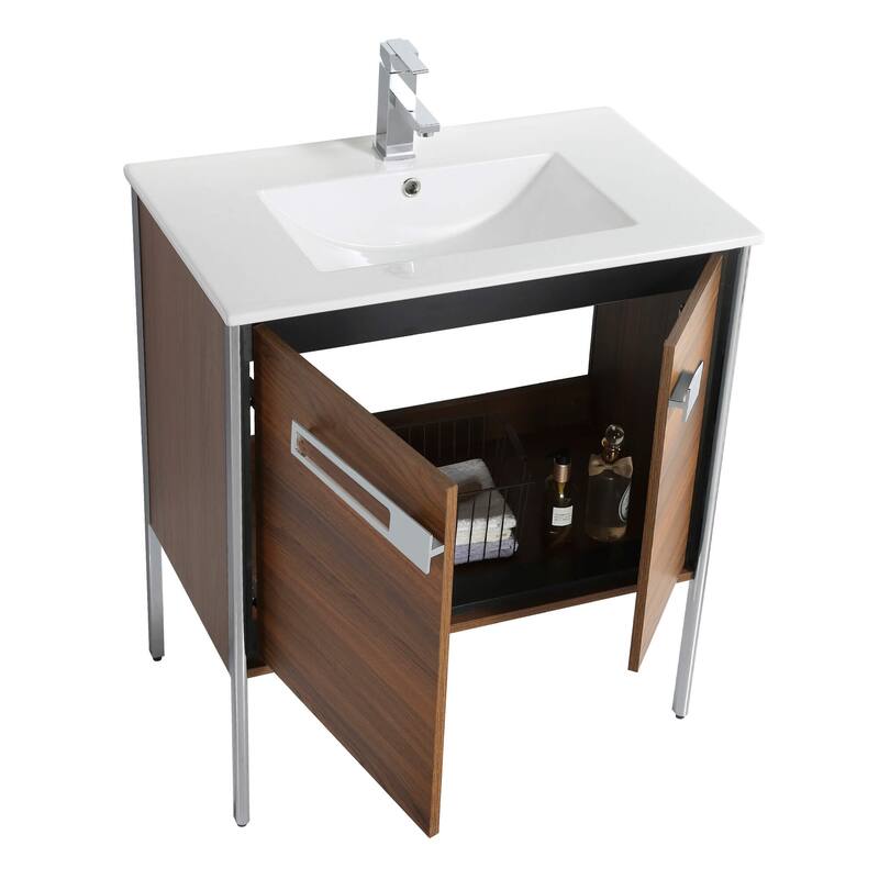 Fine Fixtures Oakville Bathroom Vanity with White Ceramic Sink
