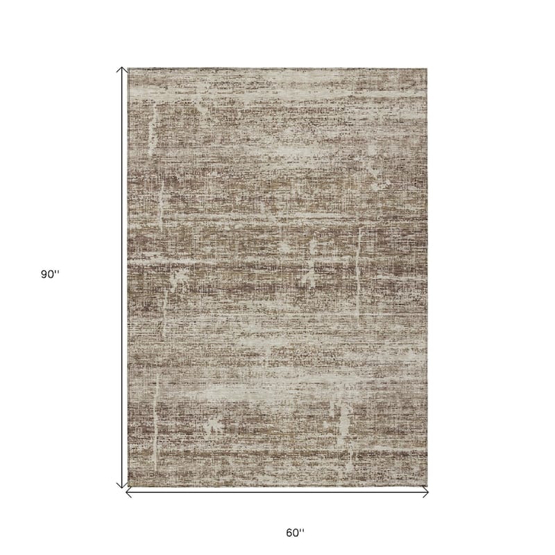 HomeRoots Abstract Transitional Rectangle Outdoor Rug
