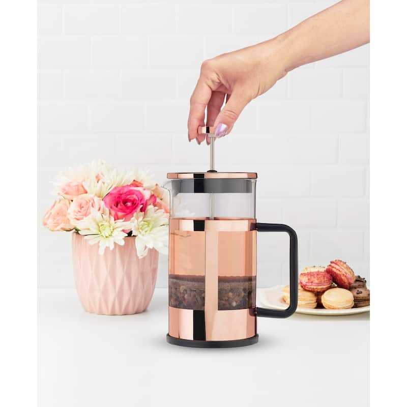 Piper Rose Gold Press Pot - 8.12" x 5.5"
