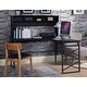 preview thumbnail 3 of 6, Dark Brown Wood L-shape Desk