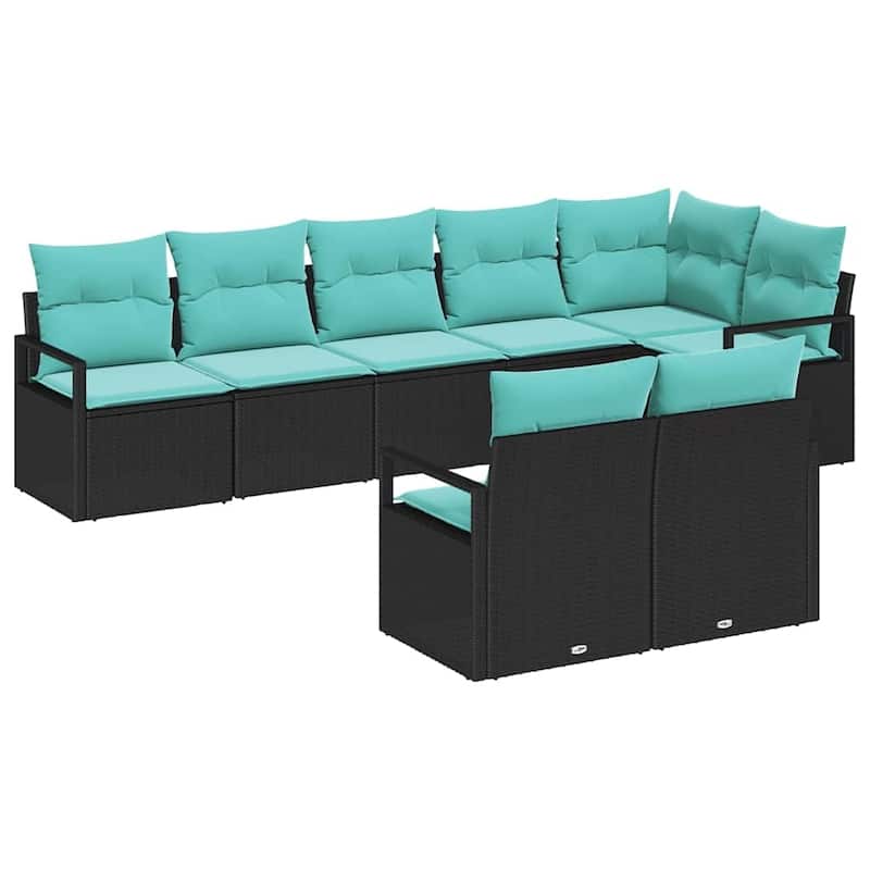9 Piece Garden Sofa Set with Cushions - 113×48×27.2