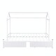 preview thumbnail 7 of 23, Twin XL to King Metal Twin Size House Platform Bed with 2 Drawers