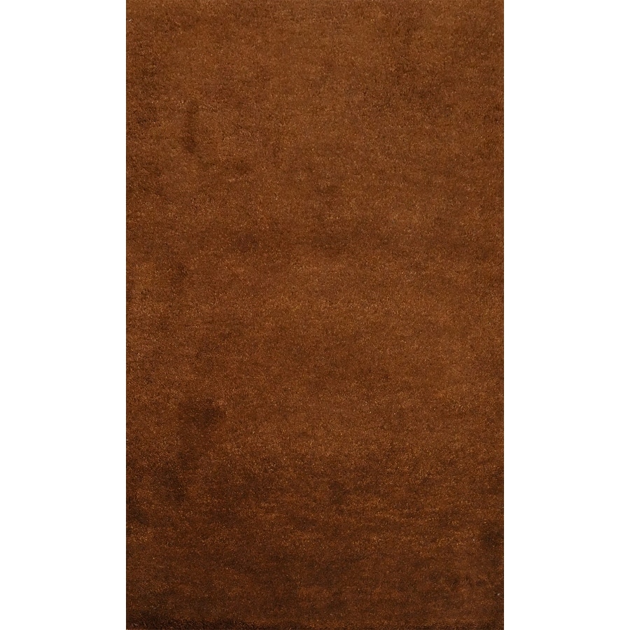 Hand Knotted Oriental 100% Wool Carpet Modern Solid Brown Gabbeh Area Rug - 3' 10'' X 2' 5''