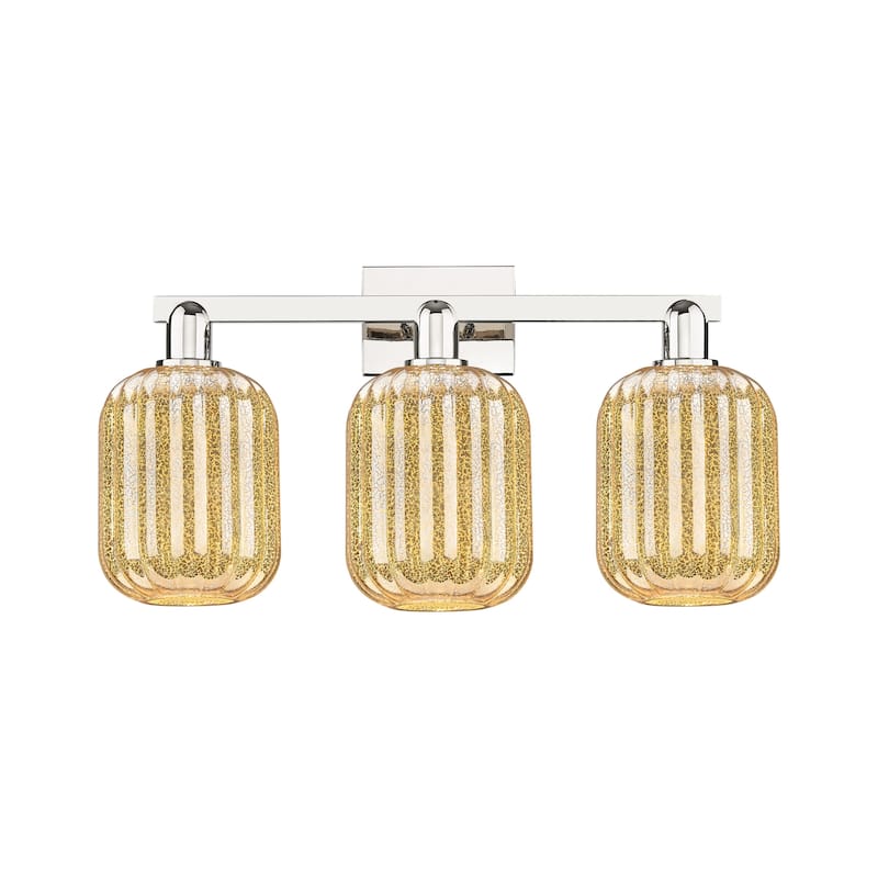Innovations Lighting 716-3W-14-26 Preston Vanity Cylinder Preston 3 - Polished Nickel / Mercury