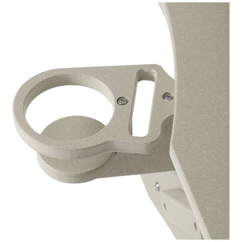 Laguna Outdoor Folding Adjustable Adirondack Chair with Cup Holder & Hideaway Ottoman (Set of 2)