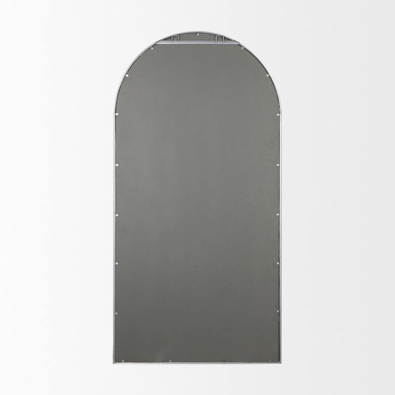 Dionne Black Iron Frame Arched Wall Mirror (63" x 32") - 31.9L x 1.1W x 63.0H