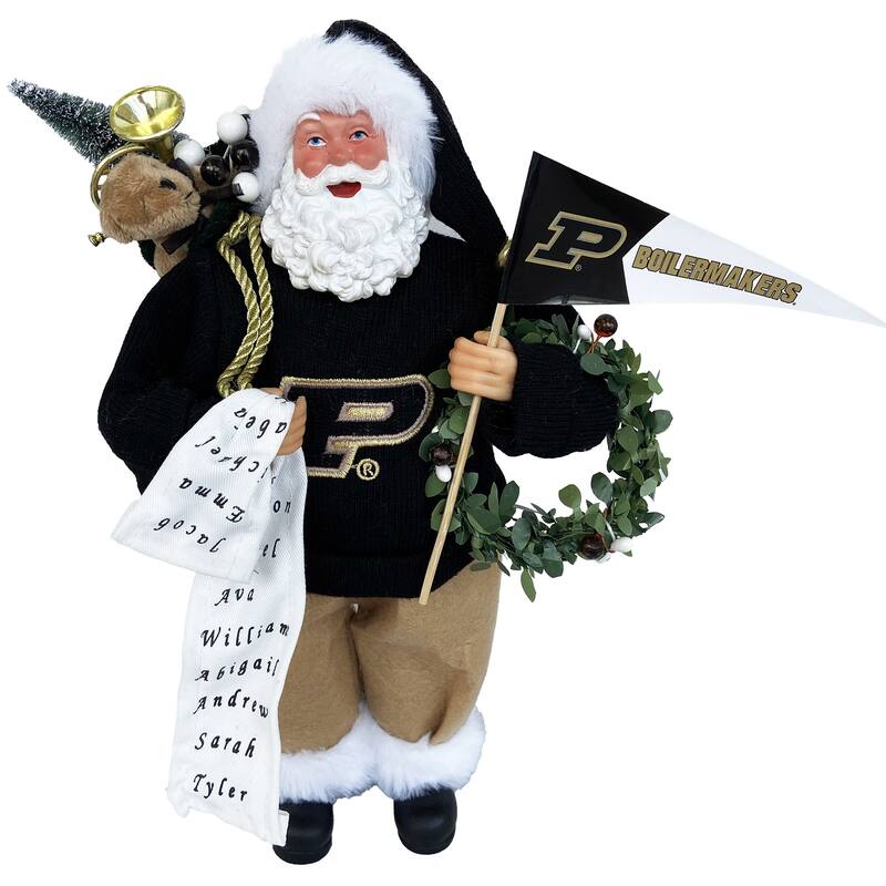 NCAA 12" Purdue Proud Santa