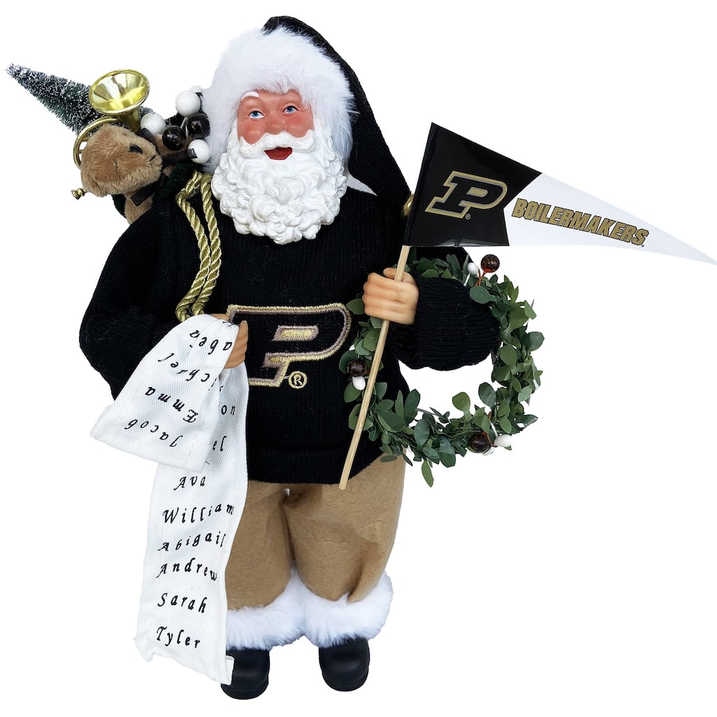 NCAA 12" Purdue Proud Santa