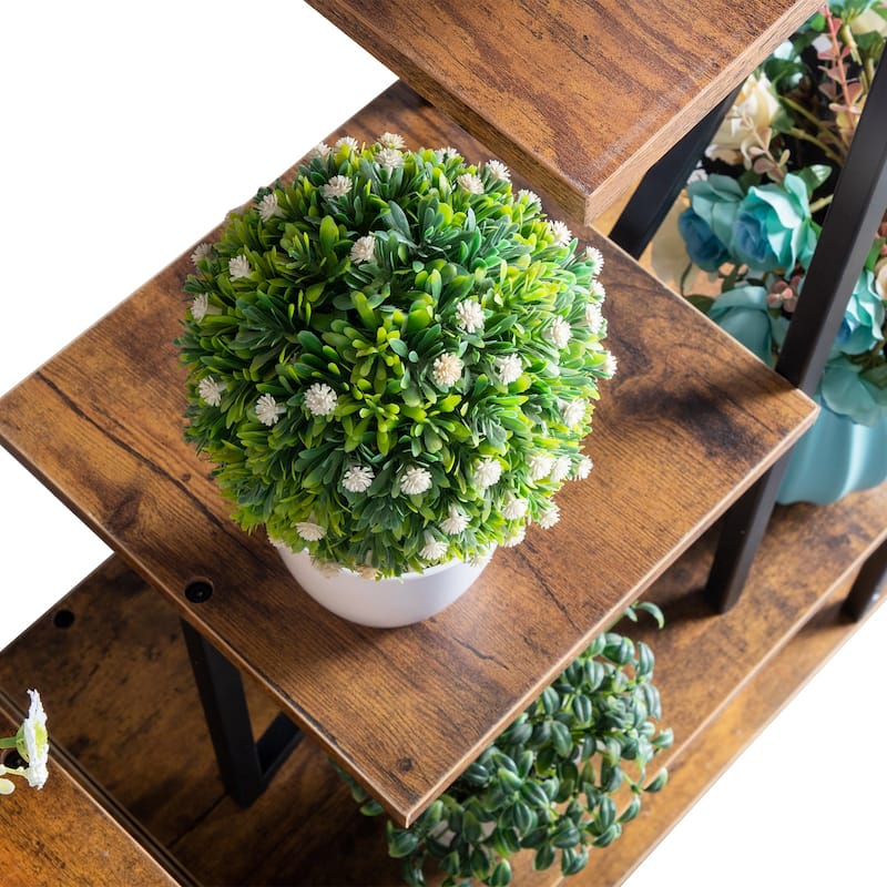 2pcs 6 Layers Half Heart Plant Stand, Flower Pot Stand
