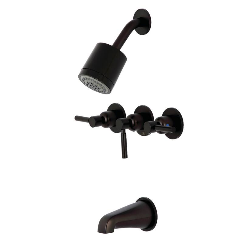 Concord Three-Handle Tub and Shower Faucet