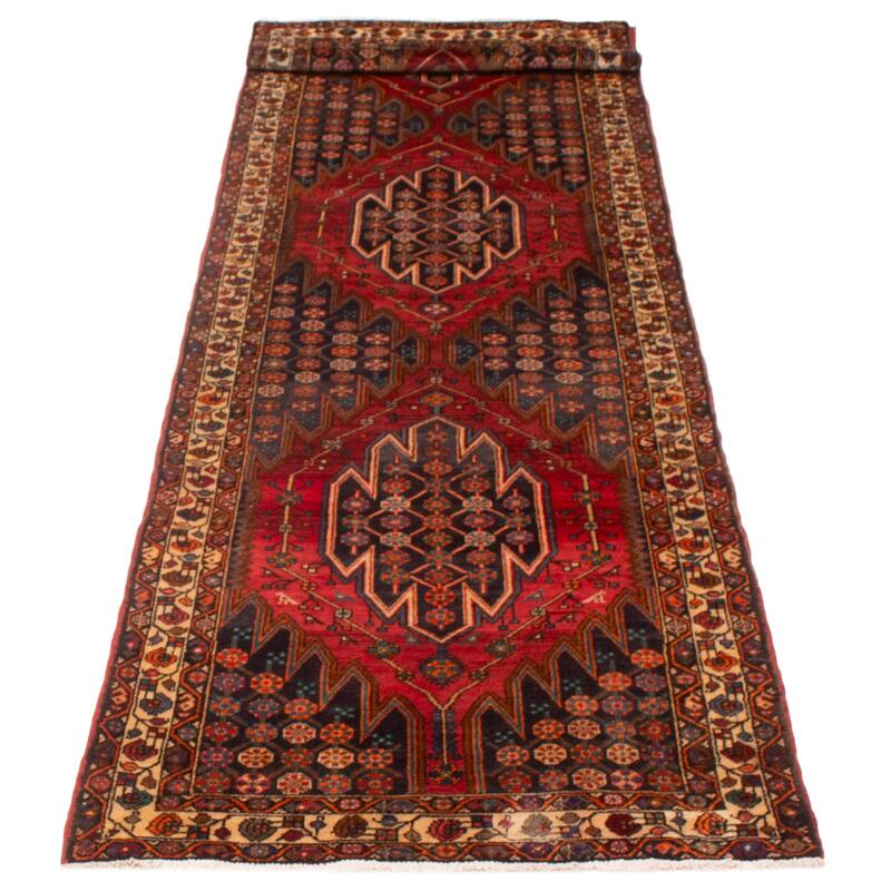 ECARPETGALLERY Hand-knotted Anadol Red Wool Rug - 3'11 x 13'5