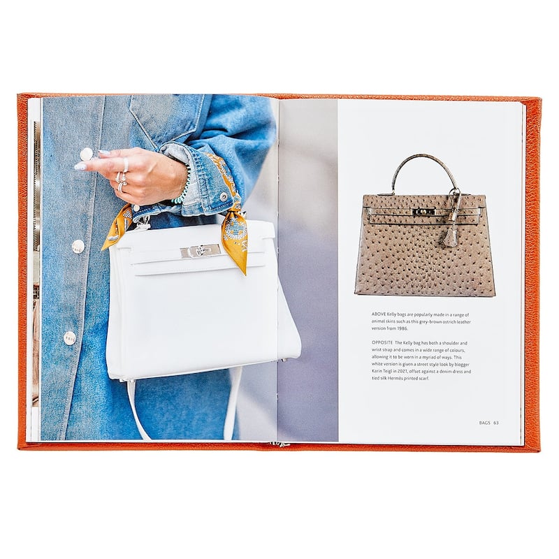 Graphic Image Little Book of Hermes Coffee Table Book, Leather, Orange