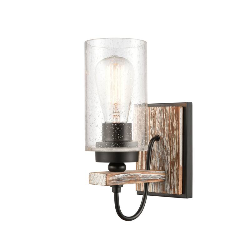 Innovations Lighting 442-1W-11-5 Paladin Sconce Paladin 11" Tall Wall - Matte Black / Seedy