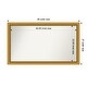 preview thumbnail 168 of 191, Wall Mirror Choose Your Custom Size - Extra Large, Townhouse Gold Wood Outer Size: 46 x 27 in
