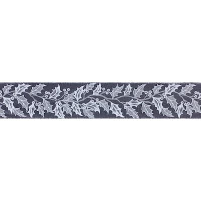 Holly Leaf Holiday Ribbon (Set of 2)