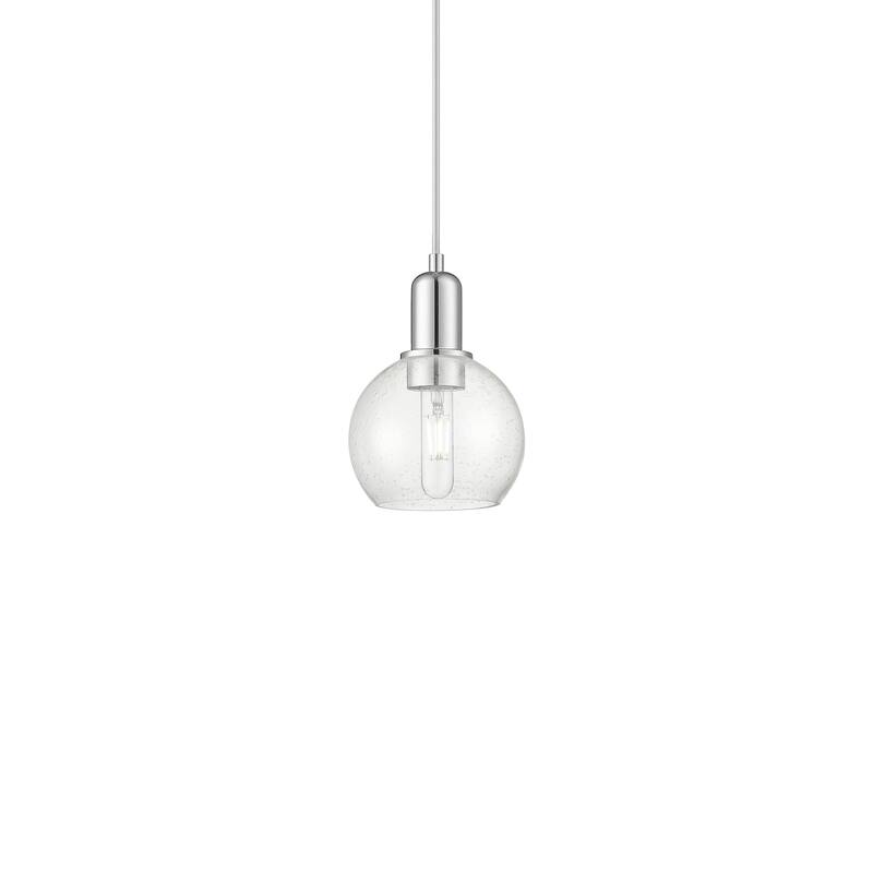 Innovations Lighting 716-1P-9-6 Athens Pendant Athens 6" Wide Mini - Polished Chrome / Seedy