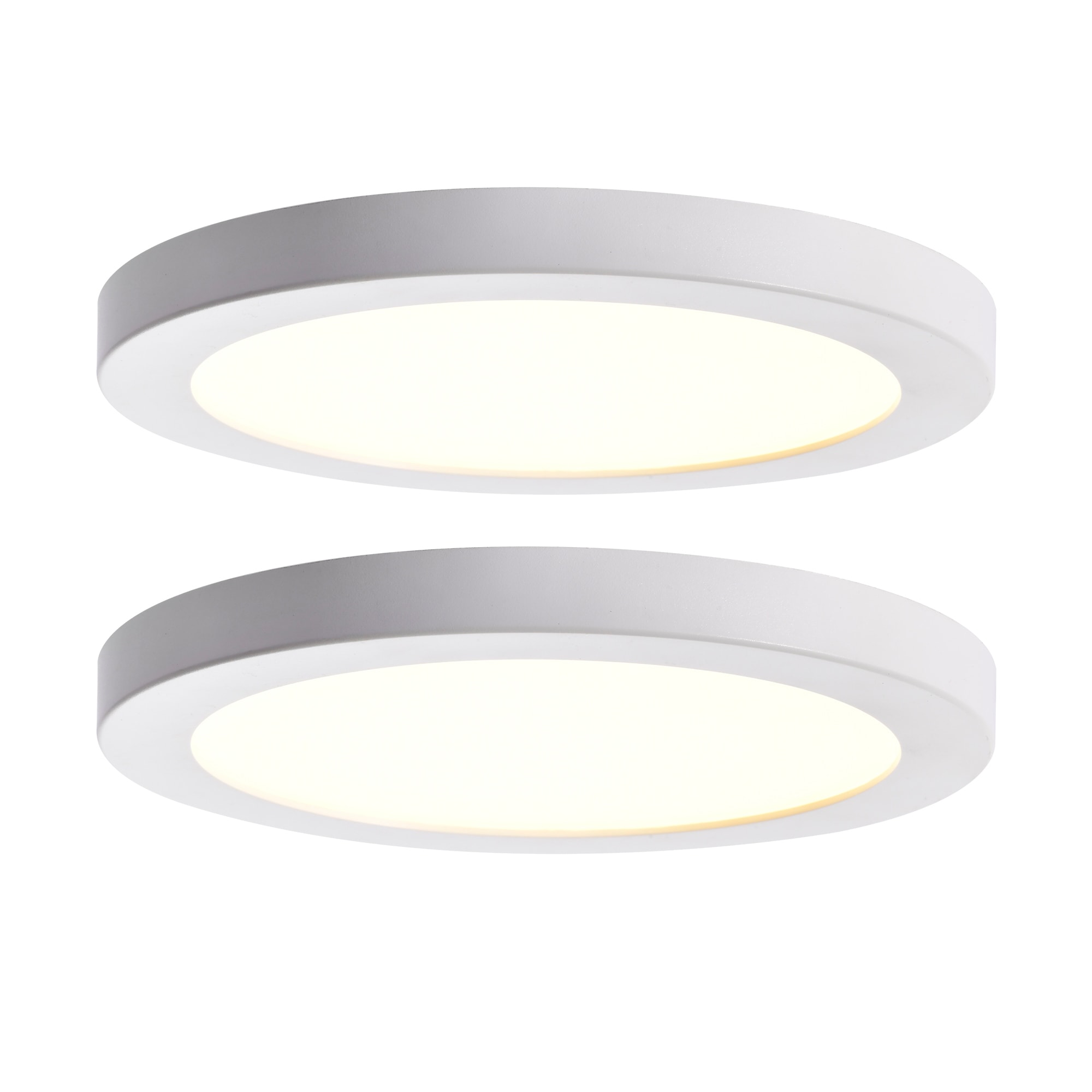 White Round Flat 3000K 4000K 5000K Integrated LED Flush Mount Ceiling Light Disk Light for Hallway Living Room