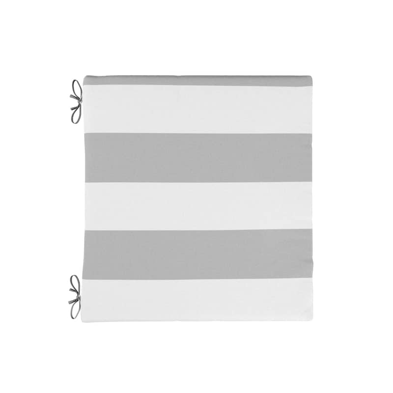 California Umbrella Outdoor Chair Pad Set of 2, 18" x 18", 2.5" Thick, Solstice Olefin Fabric