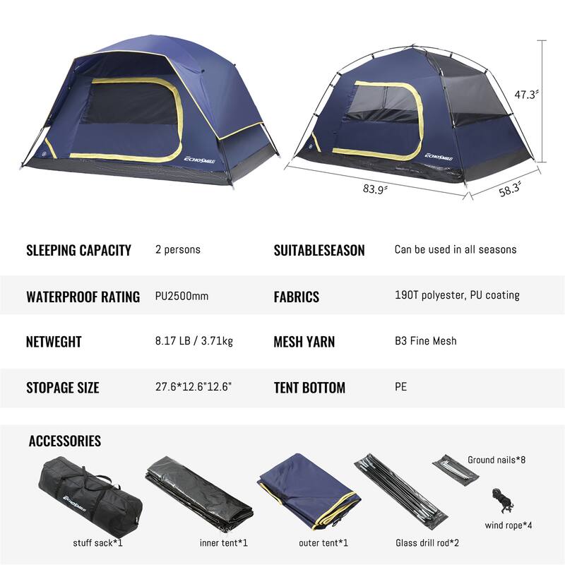 EchoSmile Nylon Dome Tent