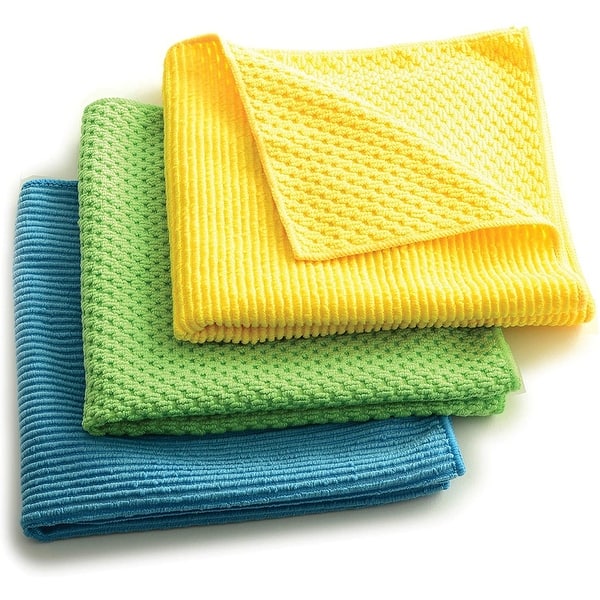Microfiber Cleaning Cloth Towel Absorbent No Scratch Detailing Rags - Packs  of 5