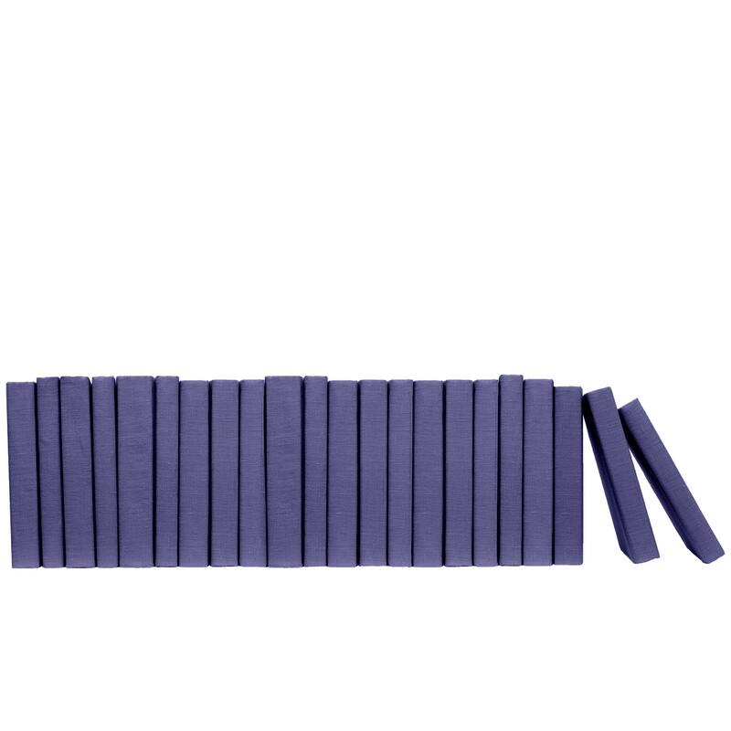 Books Purple Decorative Accessories: Dark Very Peri Linen Color By The Foot