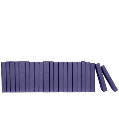 Books Purple Decorative Accessories: Dark Very Peri Linen Color By The Foot