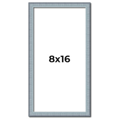 8x16 Frame Rustic Sky Blue Solid Wood Picture Frame | 0.75 Inch