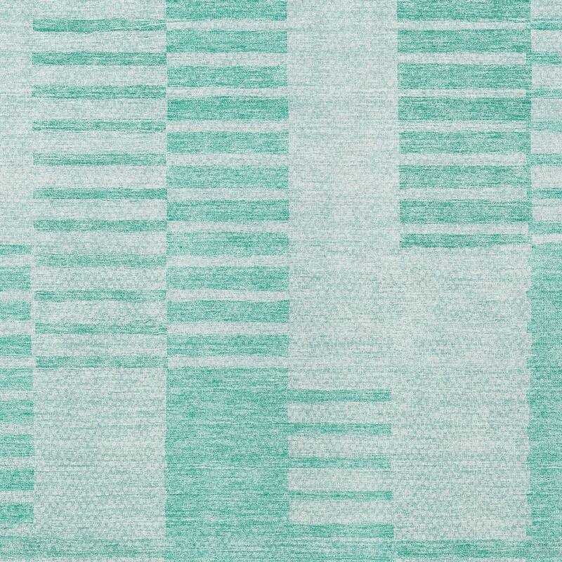 HomeRoots Striped Transitional Rectangle Outdoor Rug