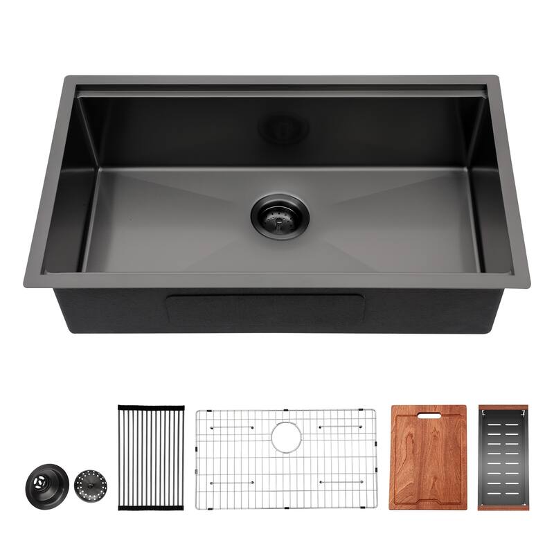 Undermount 16 Gauge Single Bowl Stainless Steel Kitchen Sink