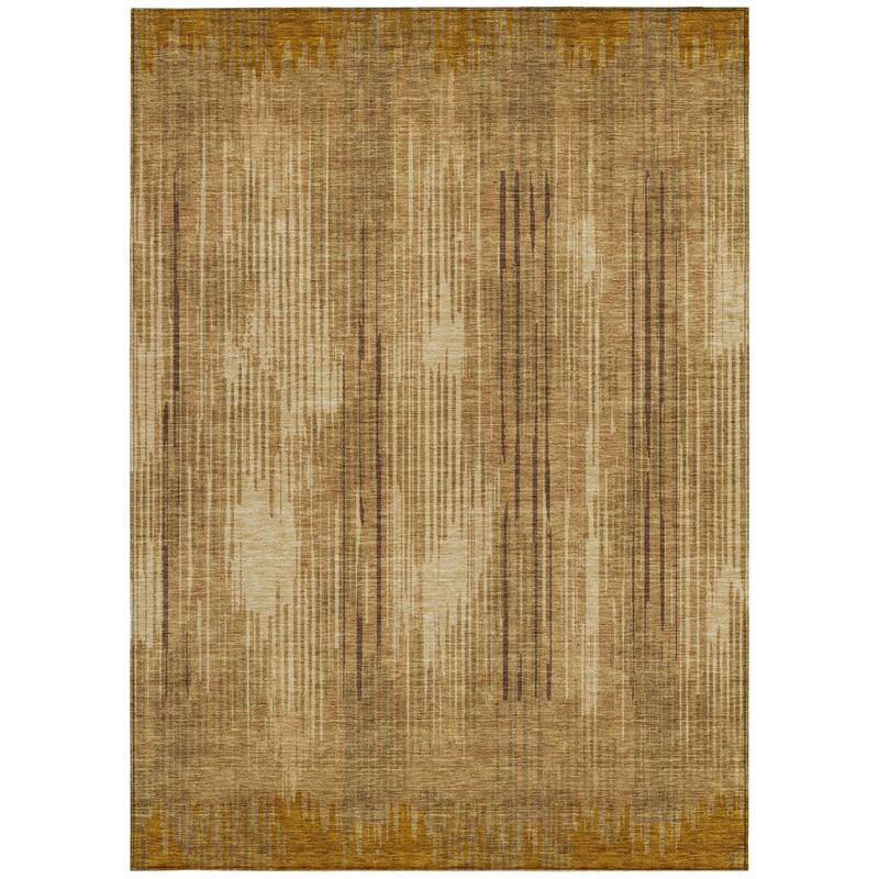 HomeRoots Striped Transitional Rectangle Outdoor Rug