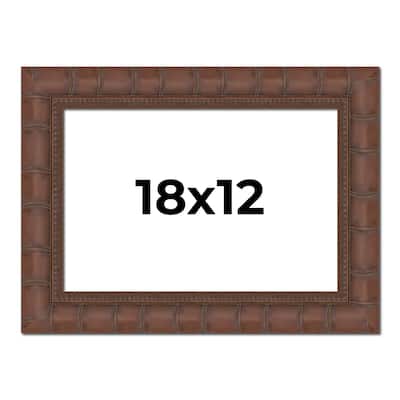18x12 Frame Pewter Solid Wood Picture Frame Width 1.625 Inches | Interior Frame Depth 0.6875 Inches
