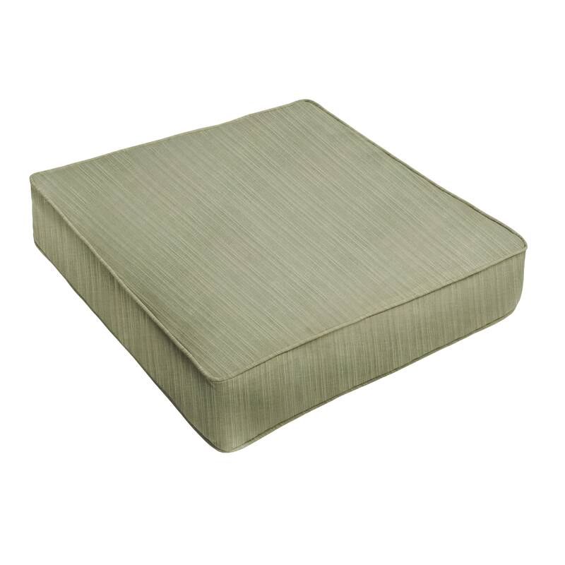 Sunbrella Indoor/Outdoor Deep Seating Chair Cushion - 22.5 in x 22.5 in - dupione laurel