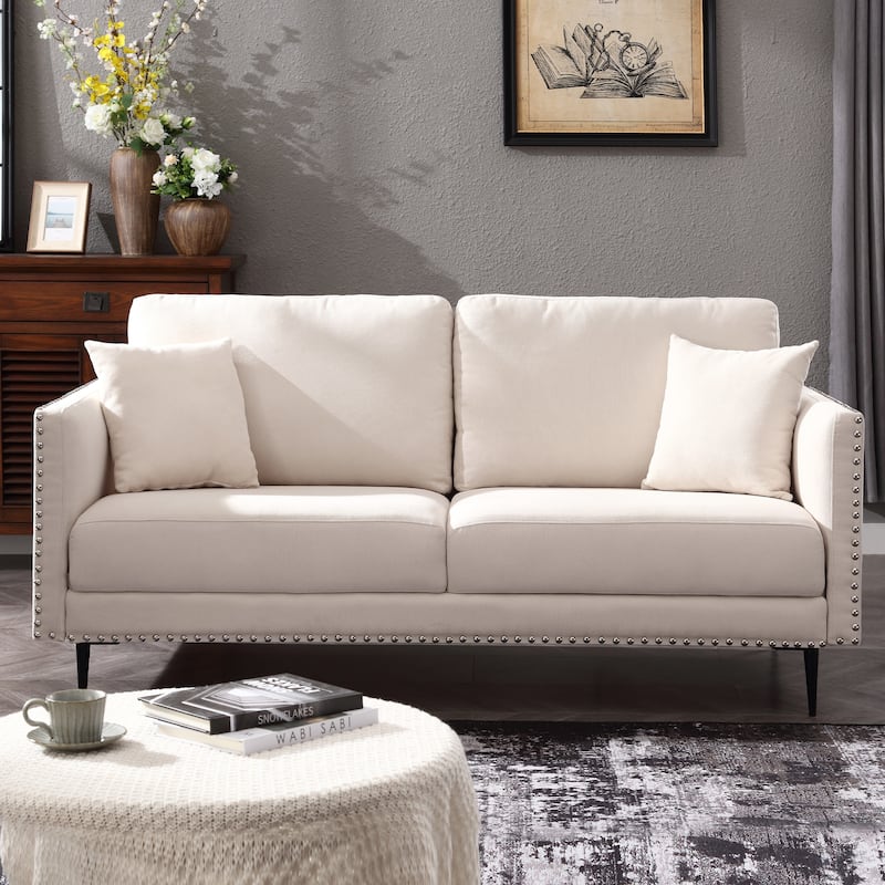 Morden Fort Modern Classic 3-Seater Couch Sofa - Perfect for Small ...