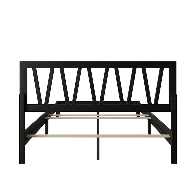 Clayfell Gadsden Solid Wood Panel Bed