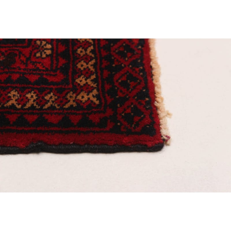 Teimani Red Rug 3'11" x 6'2" - 3'11 x 6'2